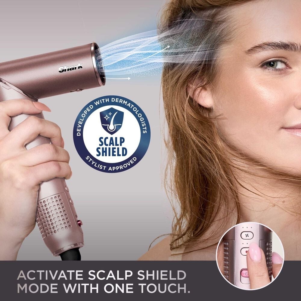 Multi-Function Pink 5-in-1 Hair Styler with Interchangeable Attachments - Picture 9 of 14